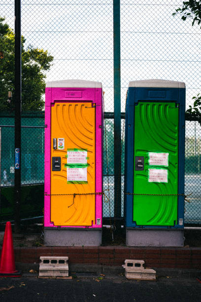 Porta potty delivery and setup in Weyers Cave, VA